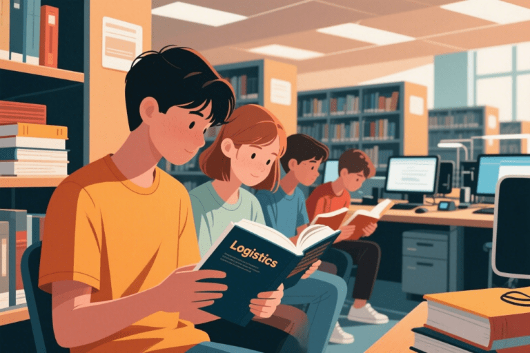 Ilustrasi Mahasiswa teknik logistik