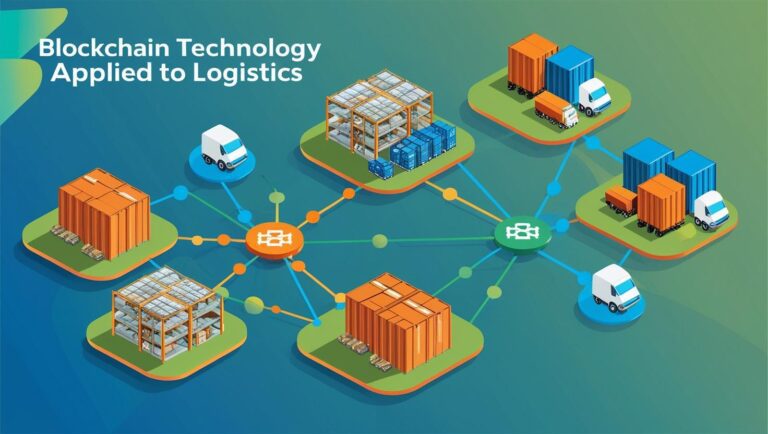 blockcahin Logistik ilustrasi